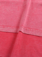 Snow Washed Frayed Edge Long Sleeve T-Shirt