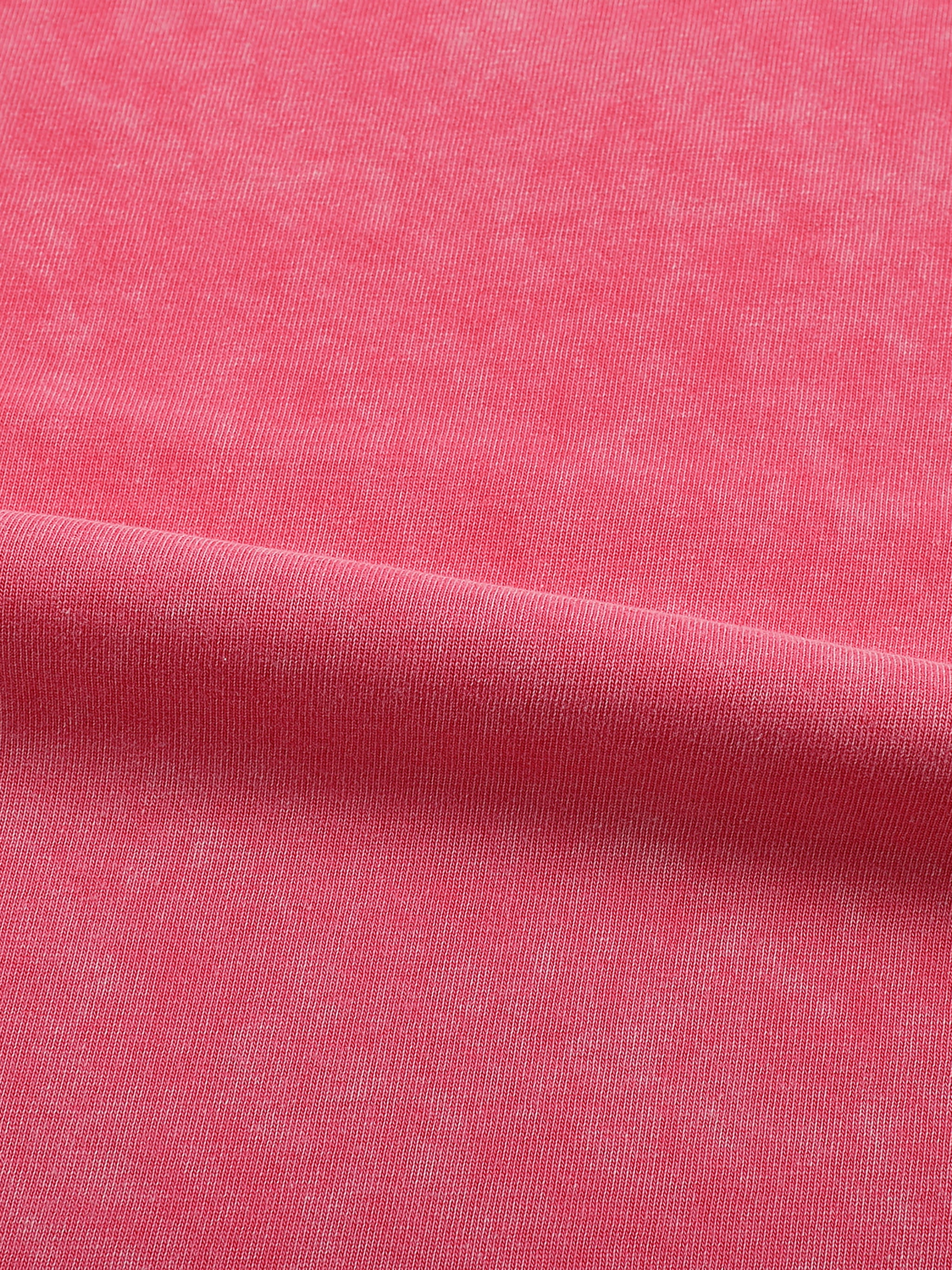 Snow Washed Frayed Edge Long Sleeve T-Shirt