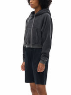 Snow Washed Cropped Women's Hoodie