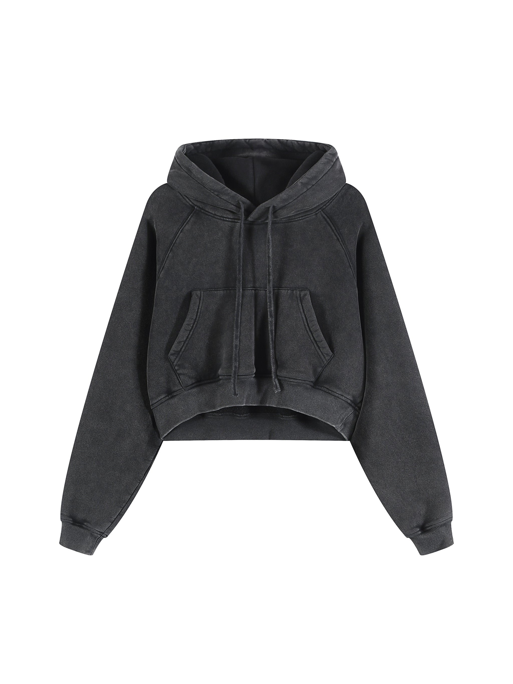 Snow Washed Cropped Women's Hoodie