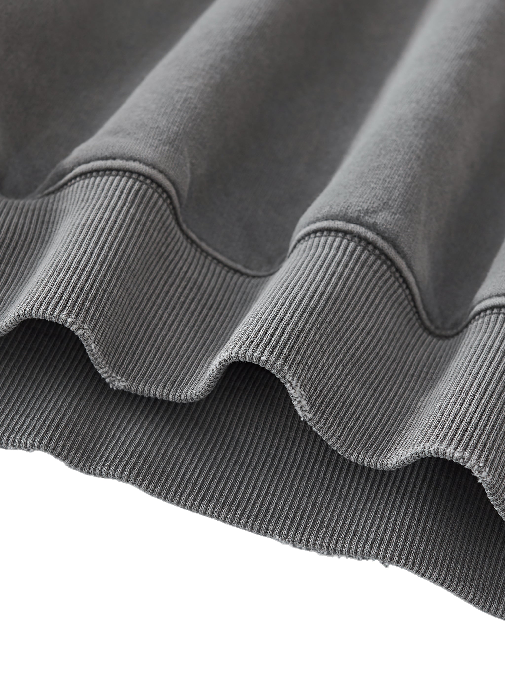 Frayed Enzyme Washed Button Fleece Hoodie